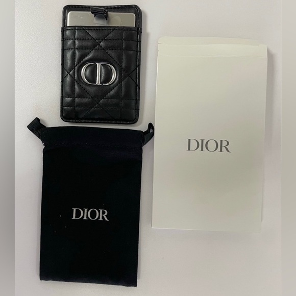 Dior Leather Phone Card Holder with Mirror - Picture 7 of 13